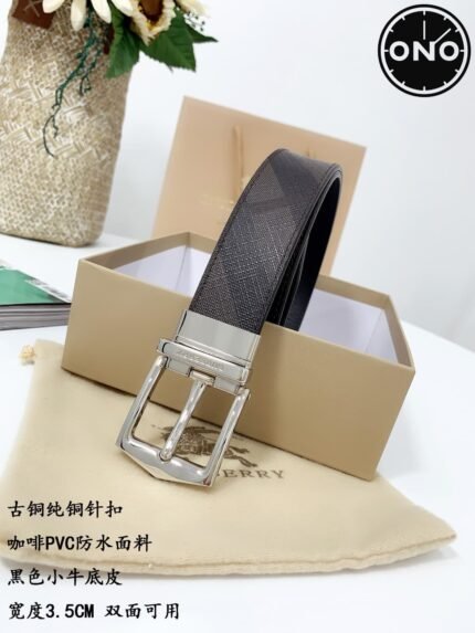 087 ONO burberry belt 2025 new arrival top version & factory direct