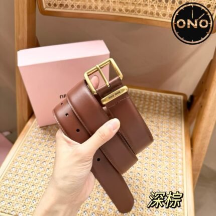 031 ONO miumiu belt 2025 new arrival top version & factory direct