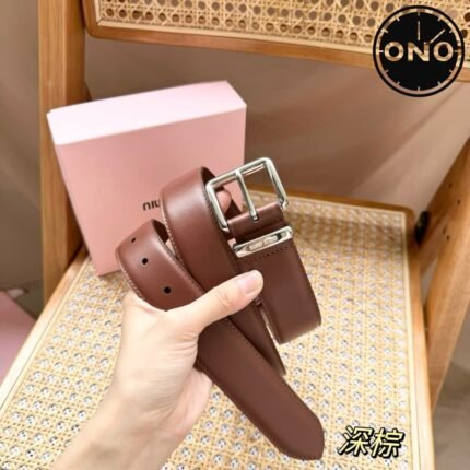 034 ONO miumiu belt 2025 new arrival top version & factory direct