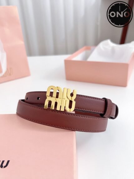 021 ONO miumiu belt 2025 new arrival top version & factory direct