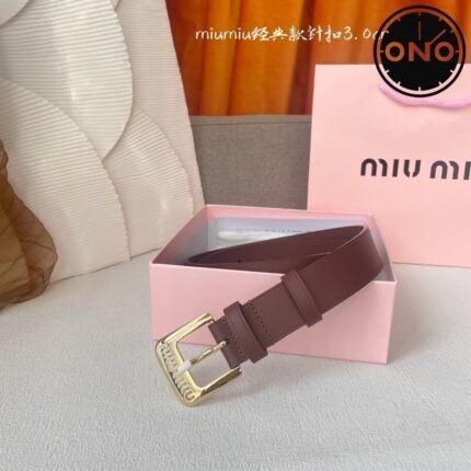 056 ONO miumiu belt 2025 new arrival top version & factory direct