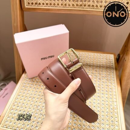 038 ONO miumiu belt 2025 new arrival top version & factory direct