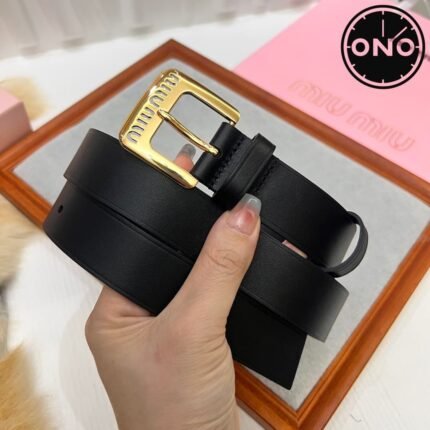 053 ONO miumiu belt 2025 new arrival top version & factory direct